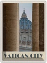 Blechschild 40x30 cm Vatikan City Häuser Architektur Gebäude Bildmotiv Reisemotiv Abenteuer Reisen Europa Urlaub
