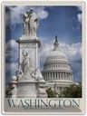 Blechschild 40x30 cm Washingon Amerika USA Urlaub weißes Haus Bildmotiv Reisemotiv Abenteuer Reisen