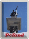 Blechschild 40x30 cm Polen Europa Häuser Architektur Skulptur Bildmotiv Reisemotiv Abenteuer Reisen Urlaub