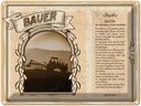 Blechschild 30x40 cm Bauer wetterfest Traktorliebhaber Beruf Arbeit