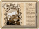 Blechschild 30x40 cm Brauer geschmackvoller Genießer Beruf Arbeit