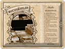 Blechschild 30x40 cm Buchhändler Bücher Aufapfel Trends Beruf Arbeit