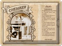 Blechschild 30x40 cm Chemiker experimentiert Gelehrter Beruf Arbeit