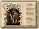 Blechschild 30x40 cm Friseurin Stylistin Blick Schöne Beruf Arbeit