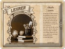 Blechschild 30x40 cm Lehrer Herrscher Klassenzimmers Beruf Arbeit