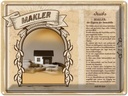 Blechschild 30x40 cm Makler Experte für Immobilie Beruf Arbeit