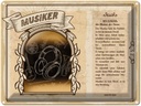 Blechschild 30x40 cm Musiker Meister der Noten Musik Beruf Arbeit