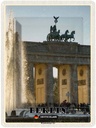 Blechschild 40x30 cm Berlin Brandenburger Architektur Tor Bildmotiv Reisemotiv Abenteuer Reisen Urlaub Häuser