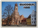 Blechschild 30x40 cm Brandenburg an Urlaub der Havel Rathaus Bildmotiv Reisemotiv Abenteuer Reisen Deutschland