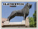 Blechschild 30x40 cm Braunschweig Burglöwe Architektur Bildmotiv Reisemotiv Abenteuer Reisen Europa Urlaub Häuser