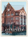 Blechschild 40x30 cm Dortmund Altes Stadthaus Altstadt Bildmotiv Reisemotiv Abenteuer Reisen Deutschland Urlaub