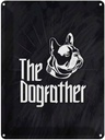 Blechschild 40x30 cm Hund Dog The Dogfather Tier Haustier