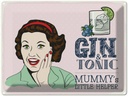 Blechschild 30x40 cm lustig Gin Tonic Mummy´s Helper Witz Humor Spaß