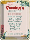 Blechschild 40x30 cm Grandma´s Babysitting services Opa Oma