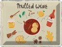 Blechschild 30x40 cm Mulled Wine Anise Honey Apple Essen Trinken