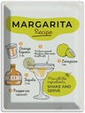 Blechschild 40x30 cm Margarita Recipe orange lime Essen Trinken