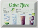 Blechschild 30x40 cm Cuba Libre Cocktail Recipe Essen Trinken