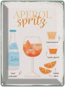 Blechschild 40x30 cm Aperol Spritz Cocktail Recipe Essen Trinken