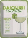 Blechschild 40x30 cm Daiquiri Cocktail Recipe Essen Trinken