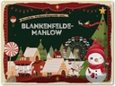 Blechschild 30x40 cm Weihnachtsgrüße aus Blankenfelde-Mahlow Weihnachten