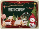 Blechschild 30x40 cm Weihnachtsgrüße aus Eitorf Weihnachten