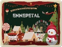 Blechschild 30x40 cm Weihnachtsgrüße aus Ennepetal Weihnachten