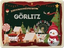 Blechschild 30x40 cm Weihnachtsgrüße aus Görlitz Weihnachten