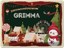 Blechschild 30x40 cm Weihnachtsgrüße aus Grimma Weihnachten