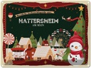 Blechschild 30x40 cm Weihnachtsgrüße aus Hattersheim am Main Weihnachten
