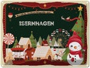Blechschild 30x40 cm Weihnachtsgrüße aus Isernhagen Weihnachten