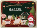 Blechschild 30x40 cm Weihnachtsgrüße aus Kassel Weihnachten