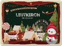 Blechschild 30x40 cm Weihnachtsgrüße aus Leutkirch im Allgau Weihnachten