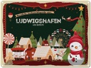 Blechschild 30x40 cm Weihnachtsgrüße aus Ludwigshafen am Rhein Weihnachten
