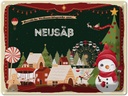 Blechschild 30x40 cm Weihnachtsgrüße aus Neusäß Weihnachten