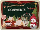 Blechschild 30x40 cm Weihnachten Grüße SCHWERTE Abenteuer Reisen Urlaub