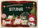 Blechschild 30x40 cm Weihnachten Grüße aus STUHR Abenteuer Reisen Urlaub