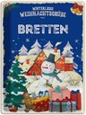 Blechschild 40x30 cm Weihnachtsgrüße aus BRETTEN Abenteuer Reisen Urlaub Weihnachten