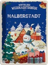 Blechschild 40x30 cm Weihnachtsgrüße HALBERSTADT Abenteuer Reisen Urlaub Weihnachten