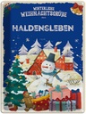 Blechschild 40x30 cm Weihnachtsgrüße HALDENSLEBEN Abenteuer Reisen Urlaub Weihnachten