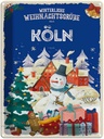 Blechschild 40x30 cm Weihnachtsgrüße aus KÖLN Abenteuer Reisen Urlaub Weihnachten