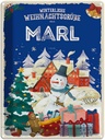 Blechschild 40x30 cm Weihnachtsgrüße aus MARL Abenteuer Reisen Urlaub Weihnachten