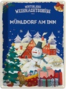 Blechschild 40x30 cm Weihnachtsgrüße MÜHLDORF AM INN Abenteuer Reisen Urlaub Weihnachten