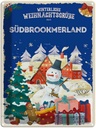Blechschild 40x30 cm Weihnachtsgrüße aus SÜDBROOKMERLAND Abenteuer Reisen Urlaub Weihnachten