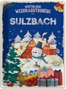 Blechschild 40x30 cm Weihnachtsgrüße SULZBACH Abenteuer Reisen Urlaub Weihnachten