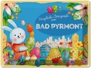 Blechschild 30x40 cm Ostern Ostergrüße BAD PYRMONT Gruß