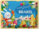 Blechschild 30x40 cm Ostern Ostergrüße BRAKEL Gruß