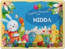 Blechschild 30x40 cm Ostern Ostergrüße NIDDA Gruß Fest