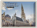Blechschild 30x40 cm Brüssel Belgien Rathaus Wolken Bildmotiv Reisemotiv Abenteuer Reisen