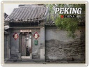 Blechschild 30x40 cm Peking China Hutong Bildmotiv Reisemotiv Abenteuer Reisen