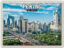 Blechschild 30x40 cm Peking China Stadt Hochhäuser Skyline Bildmotiv Reisemotiv Abenteuer Reisen